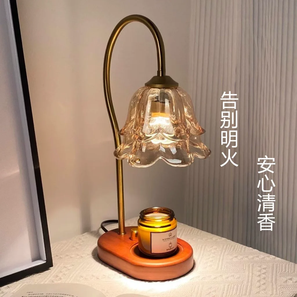 Vintage Must-have! Lily of The Valley Wax Melt Lamp, Warm Ambient Table Lamp for Bedroom Decor & Gifts image 2